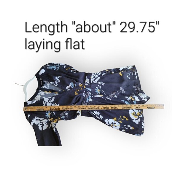 Yumi Kim Love Triangle Liz Romper Floral Faux Wrap V Neck Fun Black Size Small - Picture 7 of 11